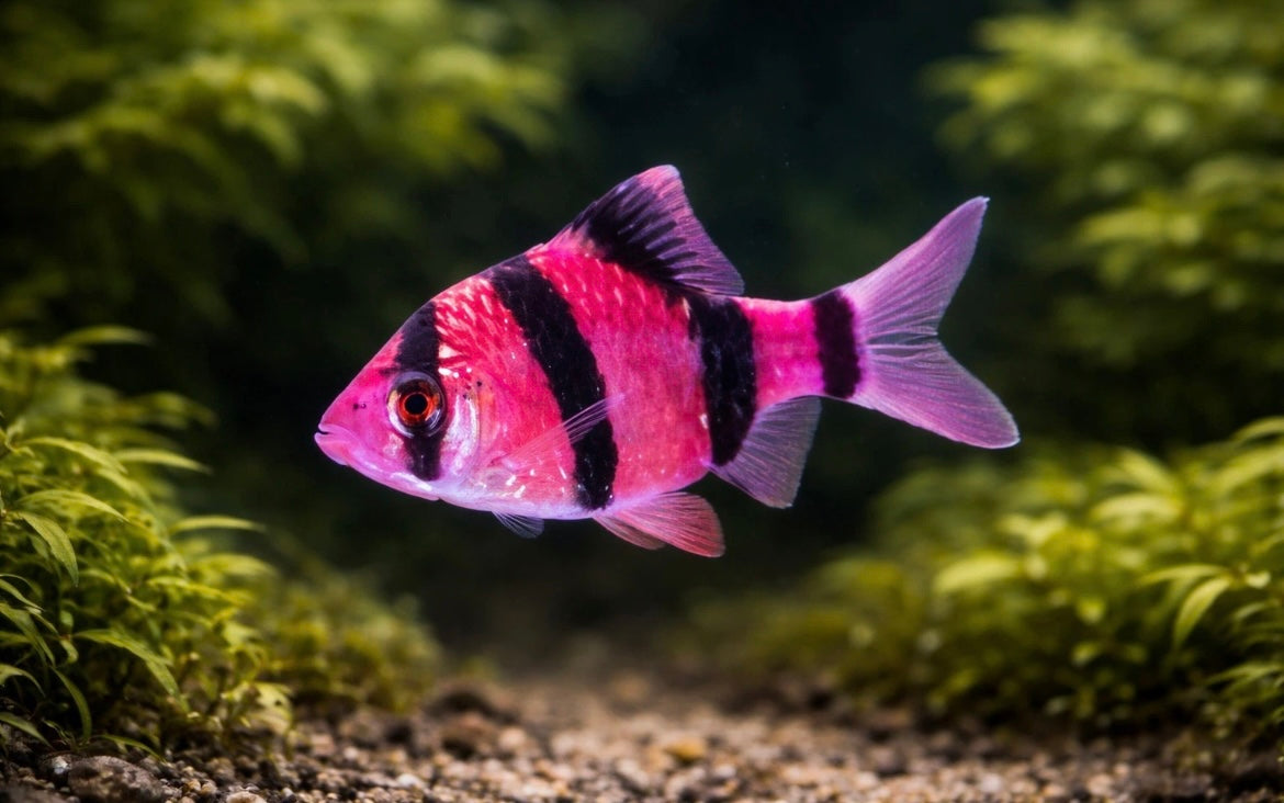 5 Galactic Purple Glofish Barb