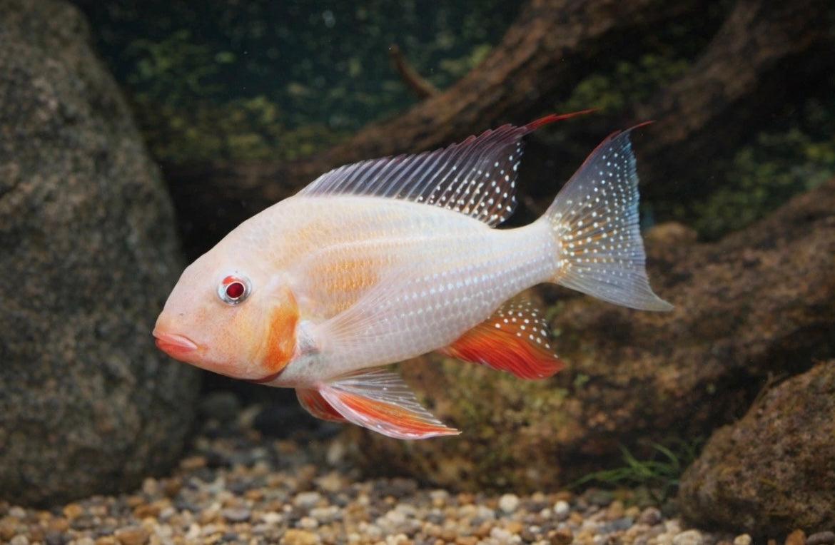 Albino Threadfin Geophagus
