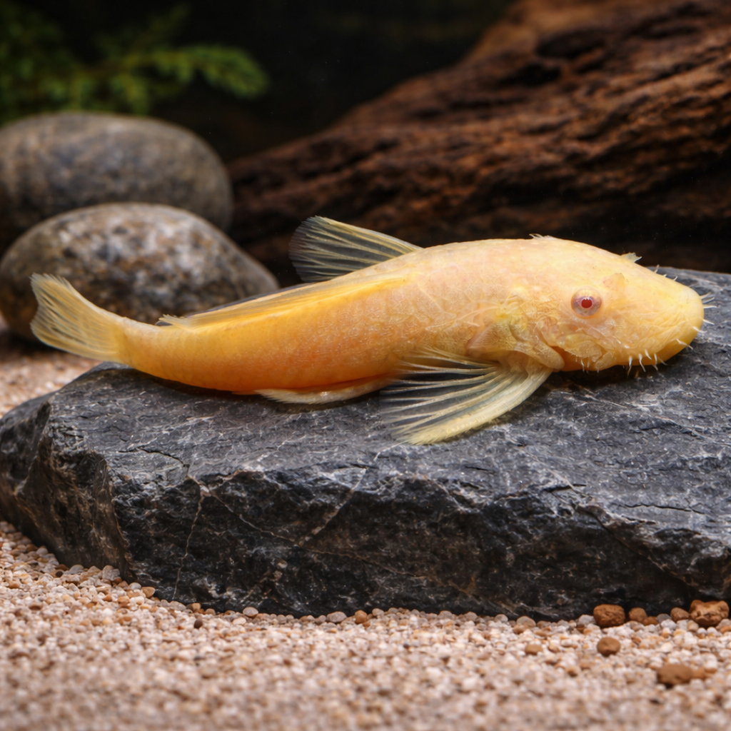 6 Albino Bushy Nose Pleco (1/2 inch)