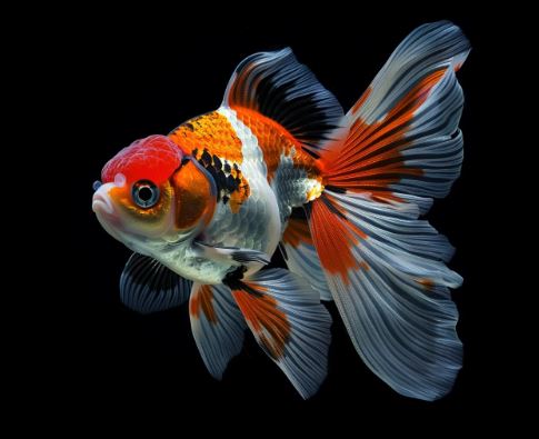 Tri-Color Thailand Oranda Goldfish - 2-2.5"