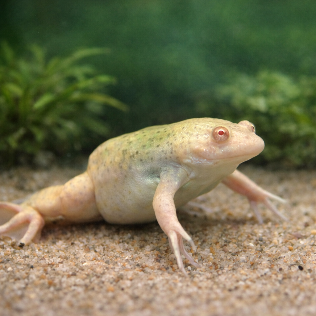 2 African Dwarf Frog - Blonde Leucistic