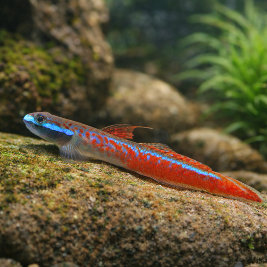 3 Neon Red Stiphodon Goby