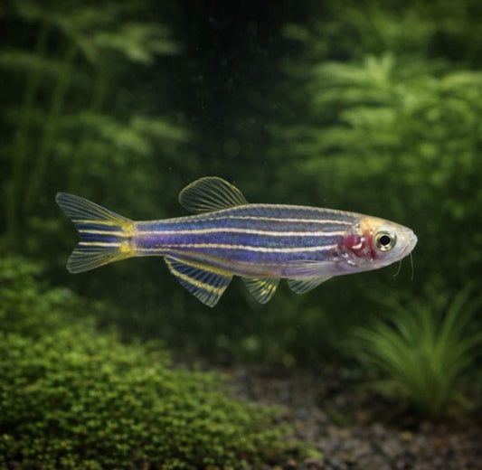 5 Cosmic Blue Glofish Danio