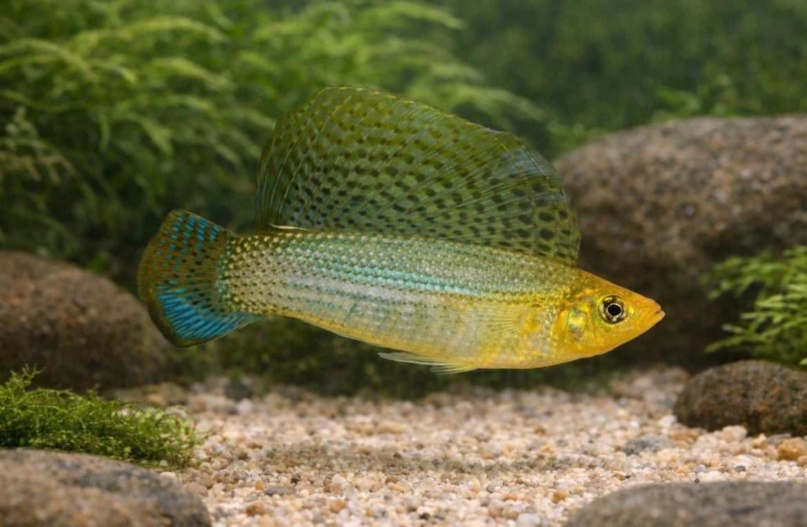 Pair of Green Sailfin Molly