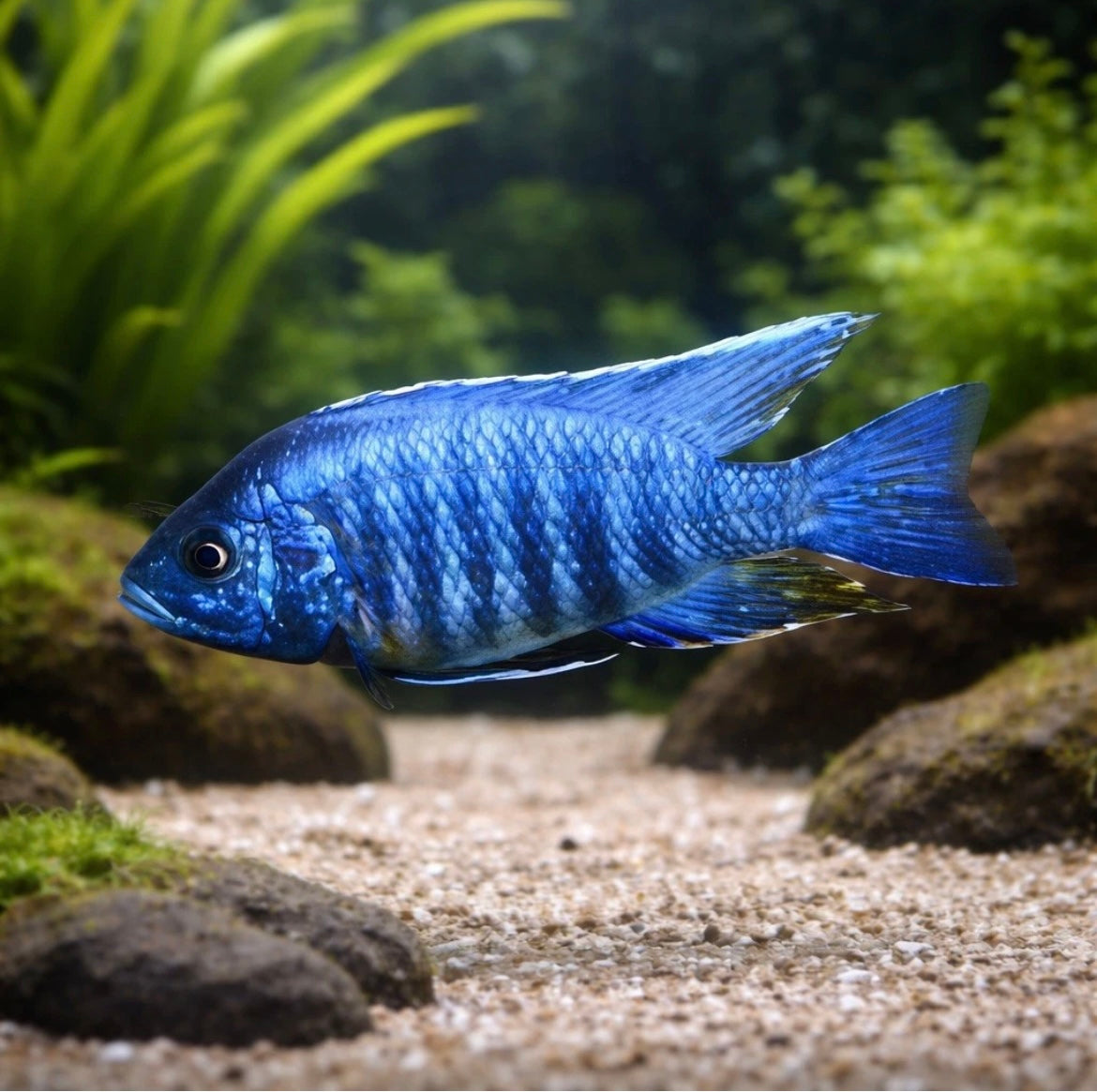 2 Peacock Cichlid Blue small