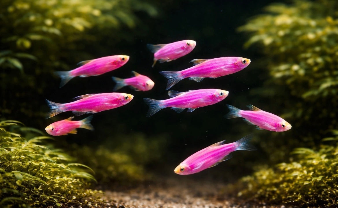 5 Galactic Purple Glofish Danio