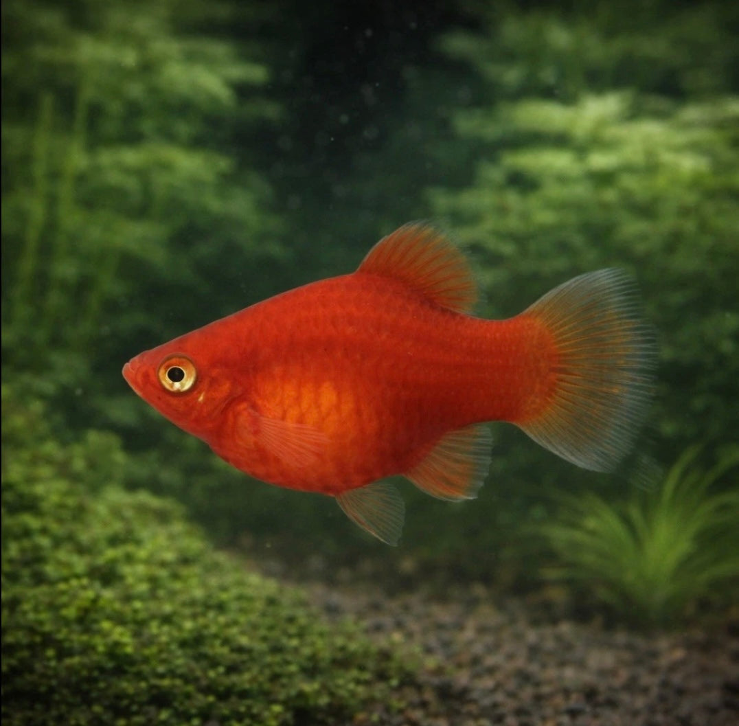 5 Dwarf Coral Red Platy