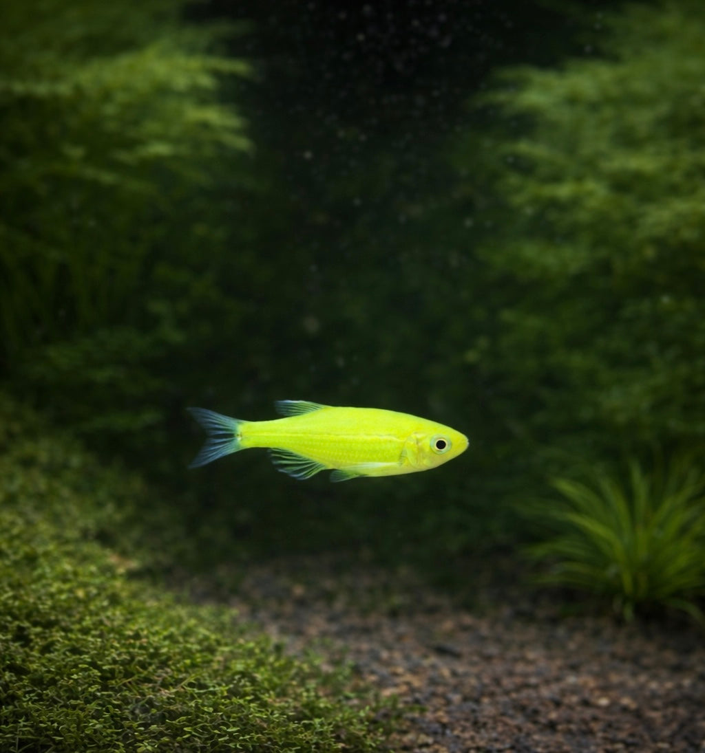 5 Electric Green Glofish Danio