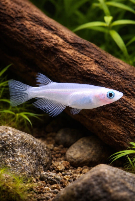 4  Pink Medaka Rice Fish