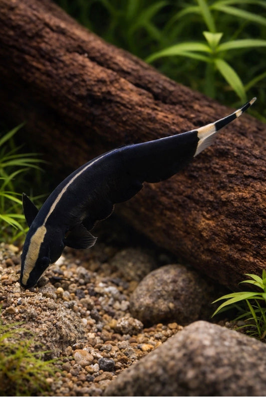2 Black Ghost Knifefish