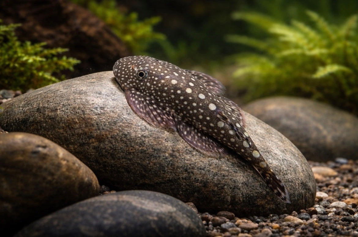2 Polka Dot Hillstream Loach