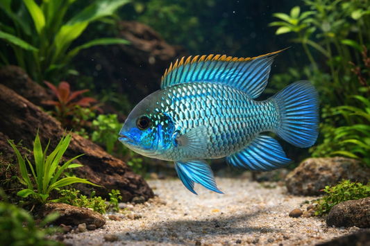 2 Electric Blue Acara (XS)
