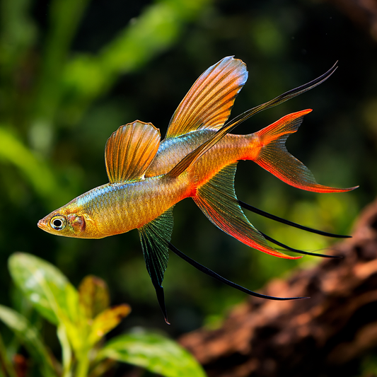 6 Featherfin Rainbow Fish