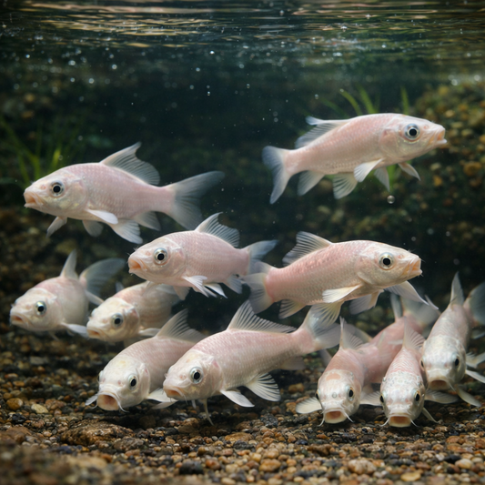 6 Platinum Ogon Koi (3 inch)