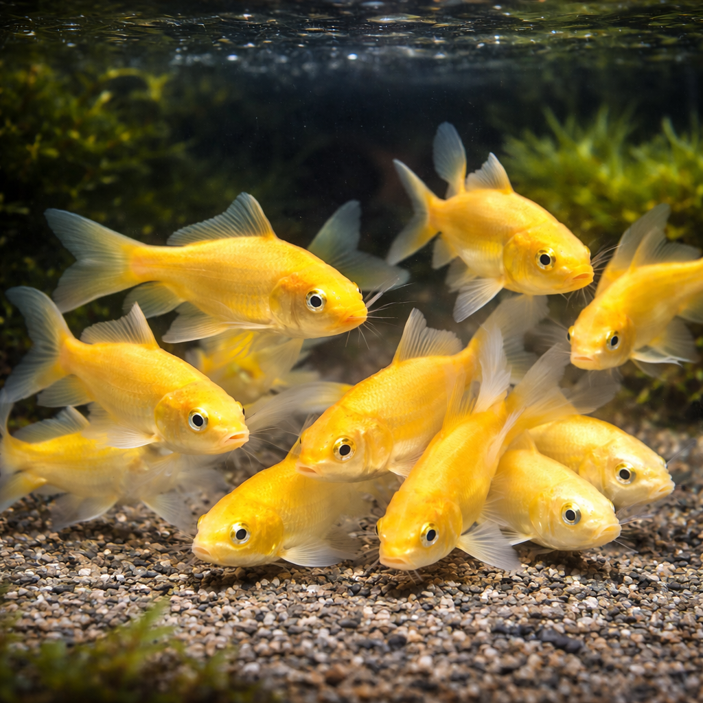 6 Gold Ogon Koi 3"