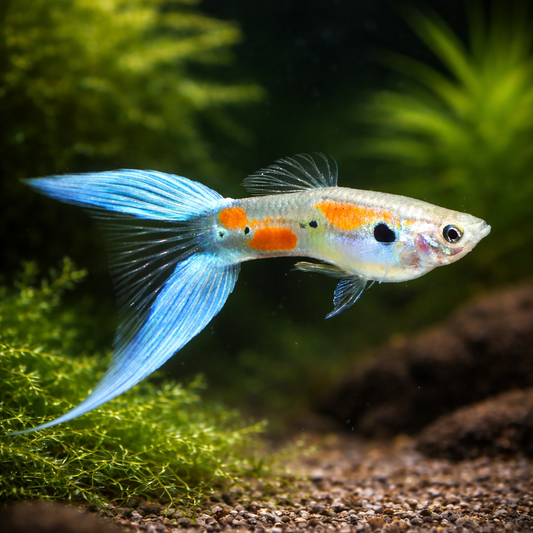 8 Japanese Lyretail Guppy Males
