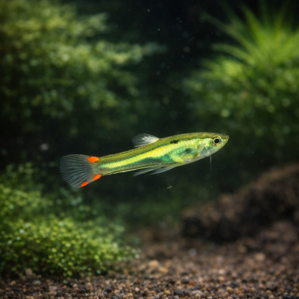8 Lime Green Endler Male