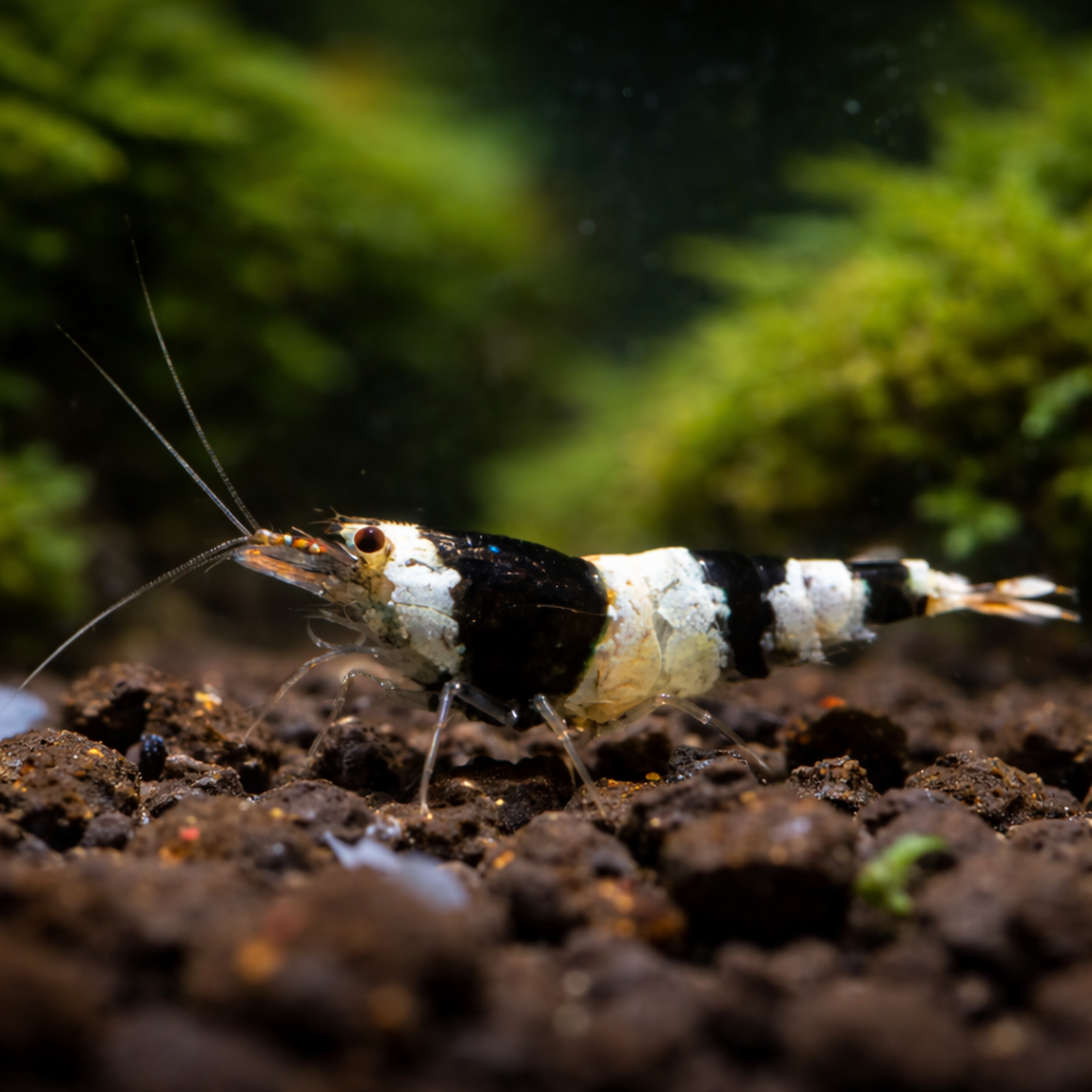 6 Black Crystal Shrimp (Grade S)