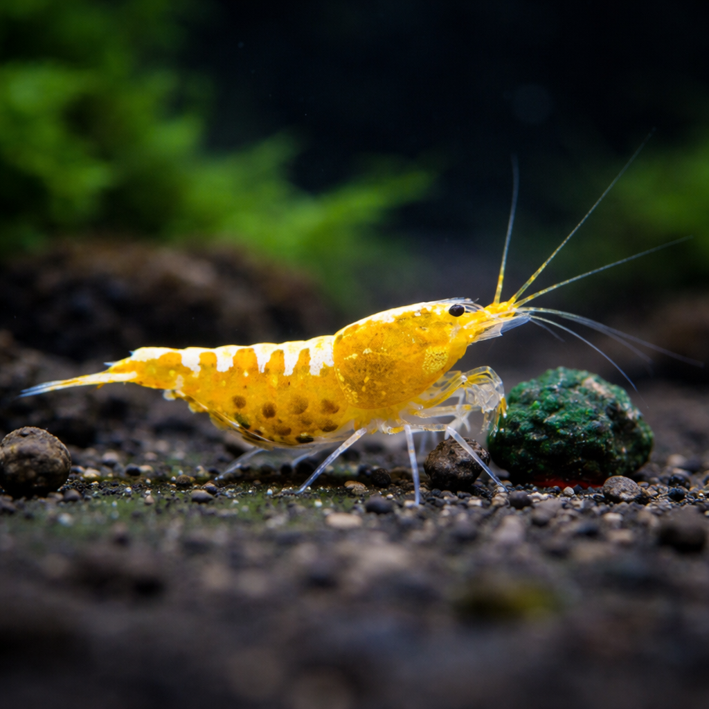 6 Yellow Crystal Shrimp